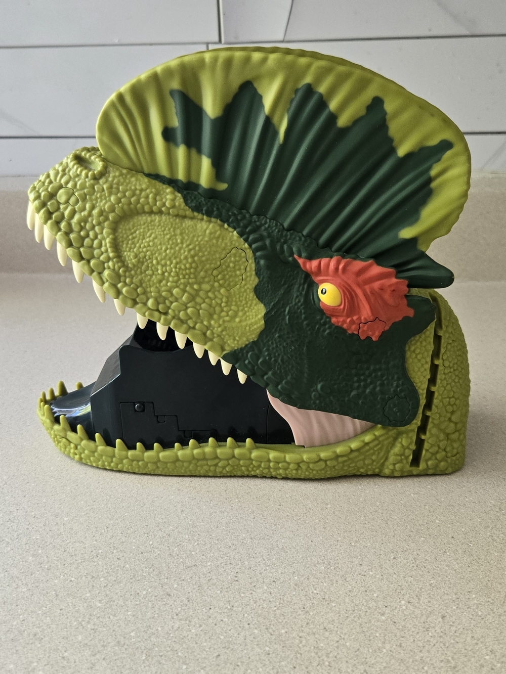 Mattel UNO Attack Jurassic World Dilophosaurus Dinosaur Card Launcher Only